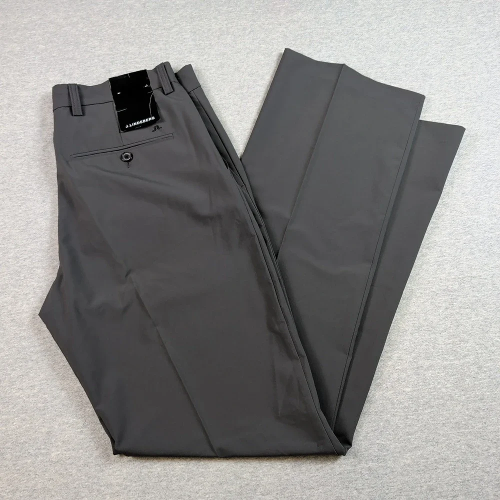 J.Lindeberg Stan Regular Micro Stretch Golf Pants Mens 30/34 Dark Grey 36MG11245